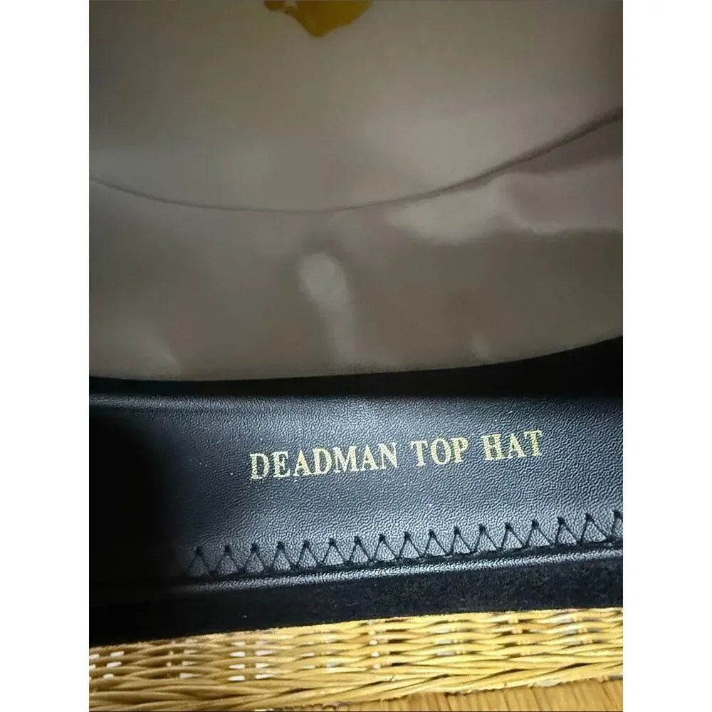 Jaxon Hats Deadman Hat with Beaded Buffalo Nickel Band Black Small